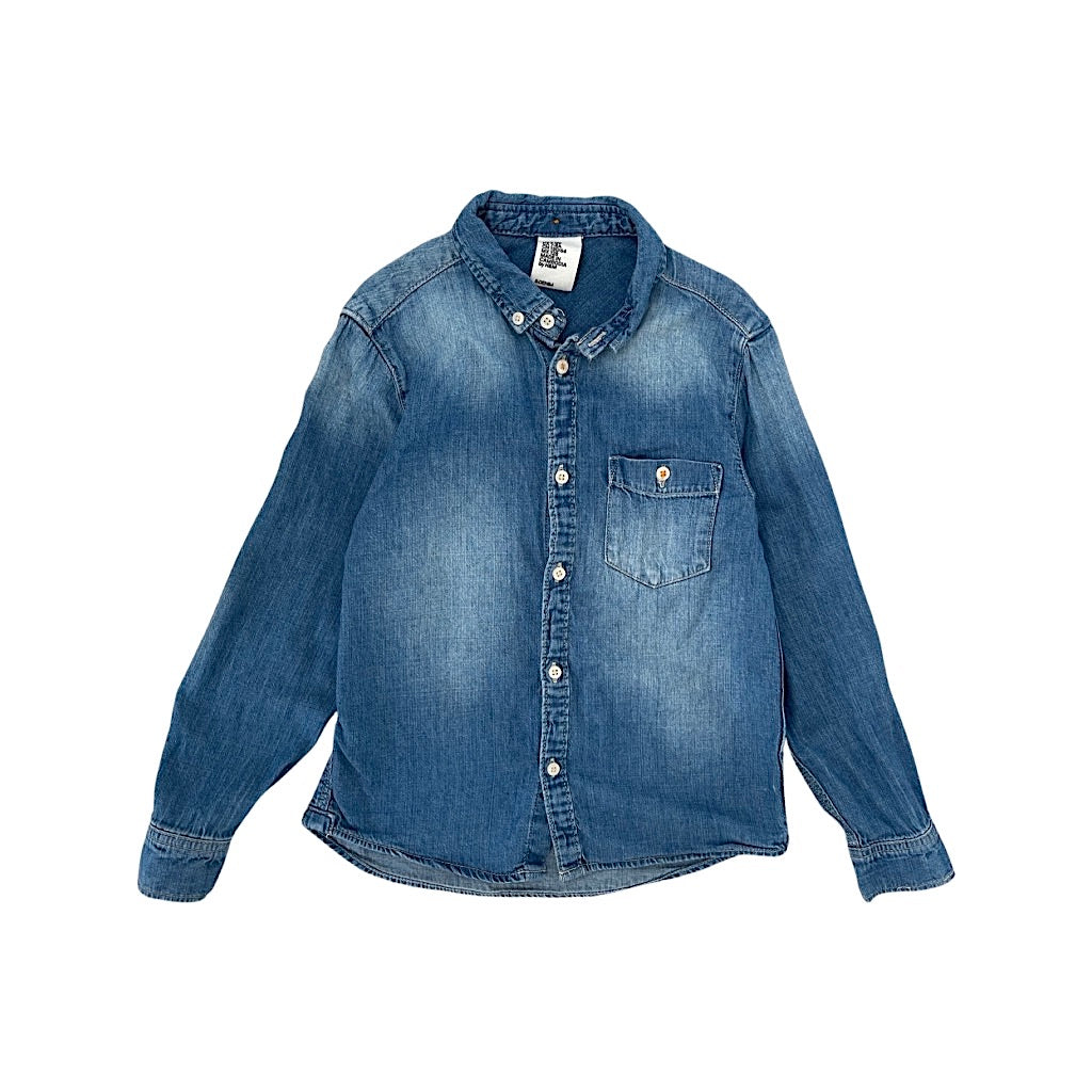 "H&M" meiteņu džinsu krekls 128 plain