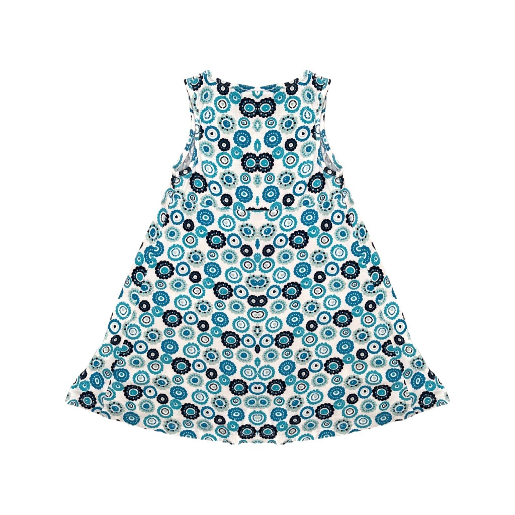 "Topolino" vasaras kleita 128 blue flower