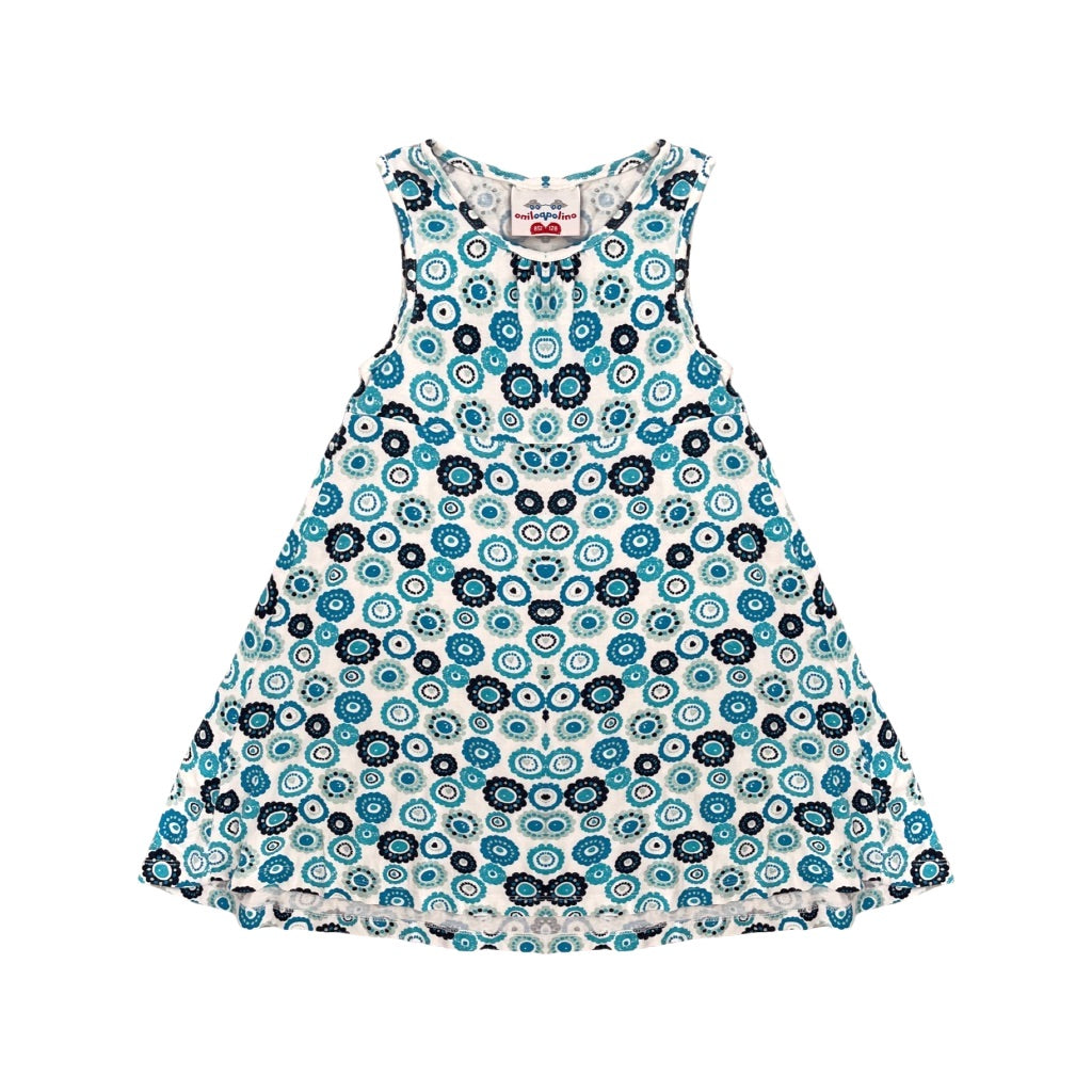 "Topolino" vasaras kleita 128 blue flower