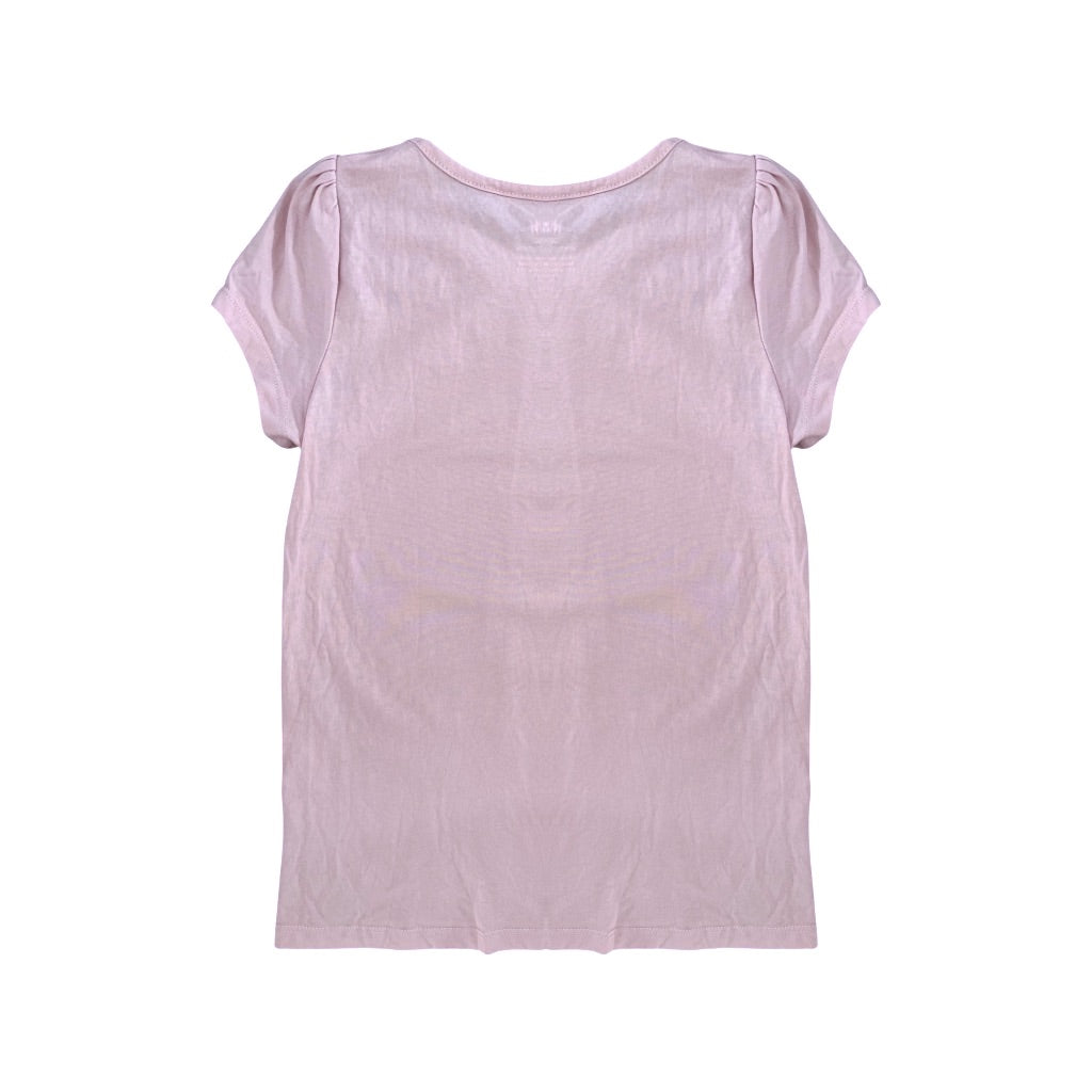 "H&M" rozā meiteņu tops 128 plain