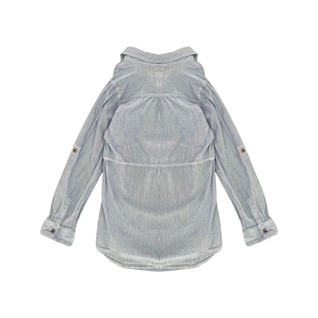 Kokvilnas meiteņu blūzīte 128 "H&M" blue