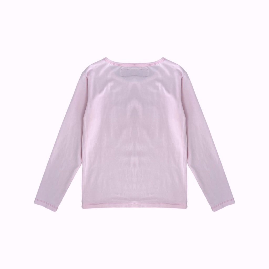 Rozā meitēnu tops ar spīdumiem 128 "H&M"
