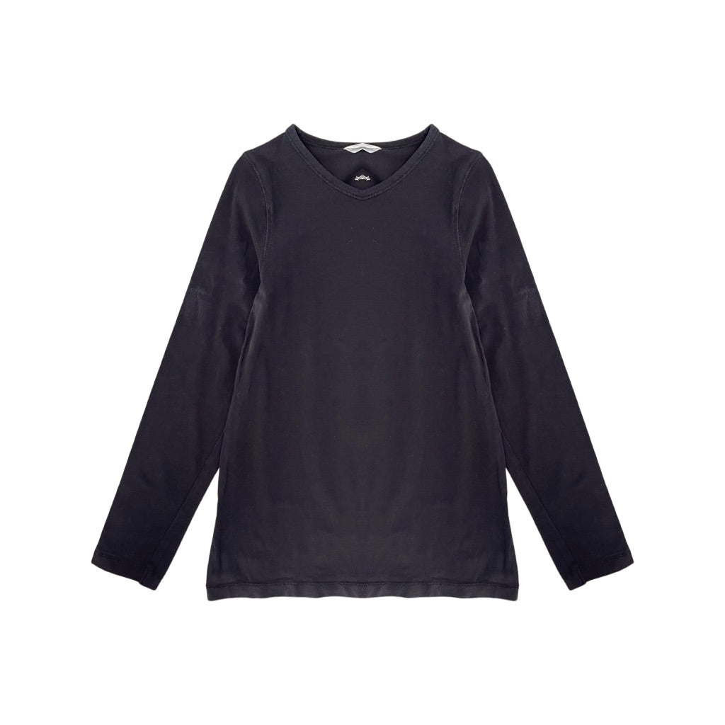 Melns kokvilnas tops 128 "H&M"