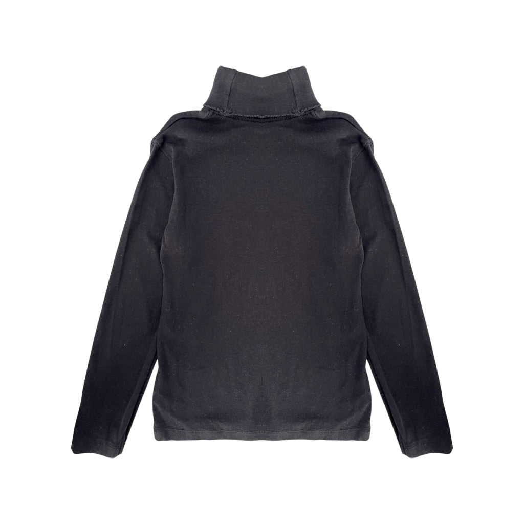 Melns kokvilnas tops 128 plain