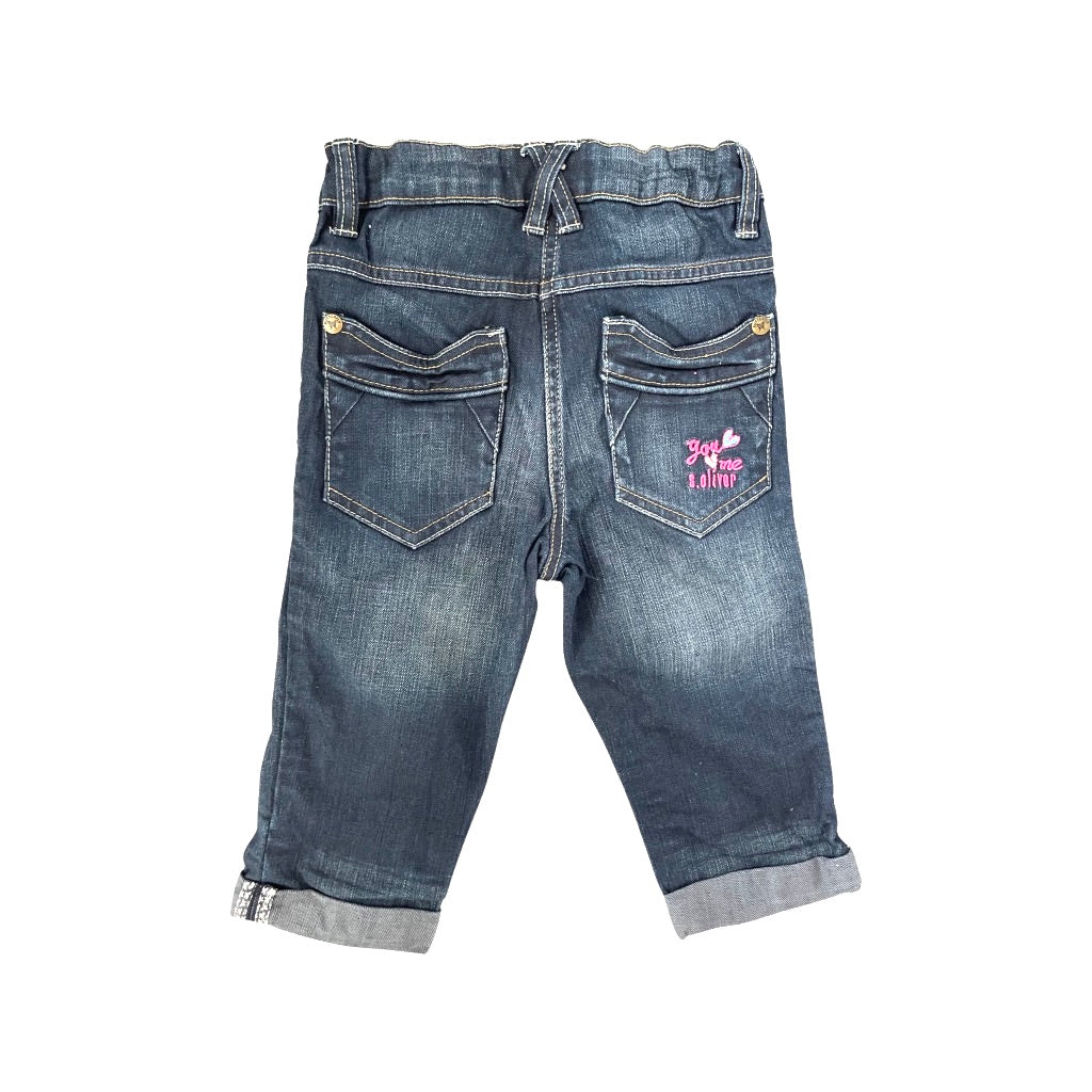 Džinsu bridži 128 "S.Oliver" Stitch back