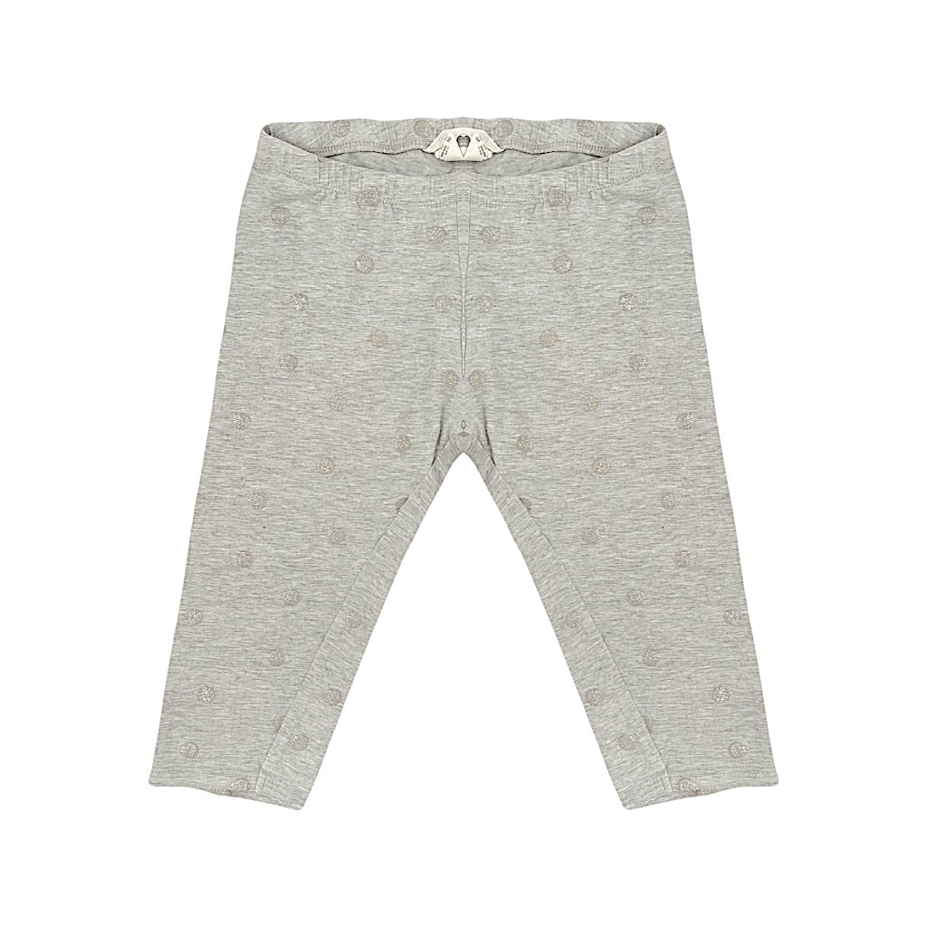 Pelēki legingi 128 "H&M" Glitter dots