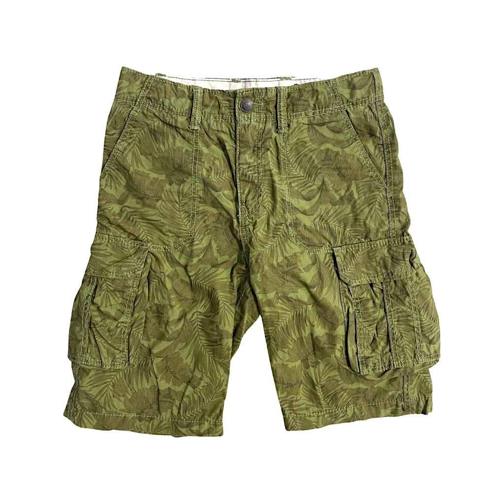 Zaļi kokvilnas šorti 128 "H&M" leafs
