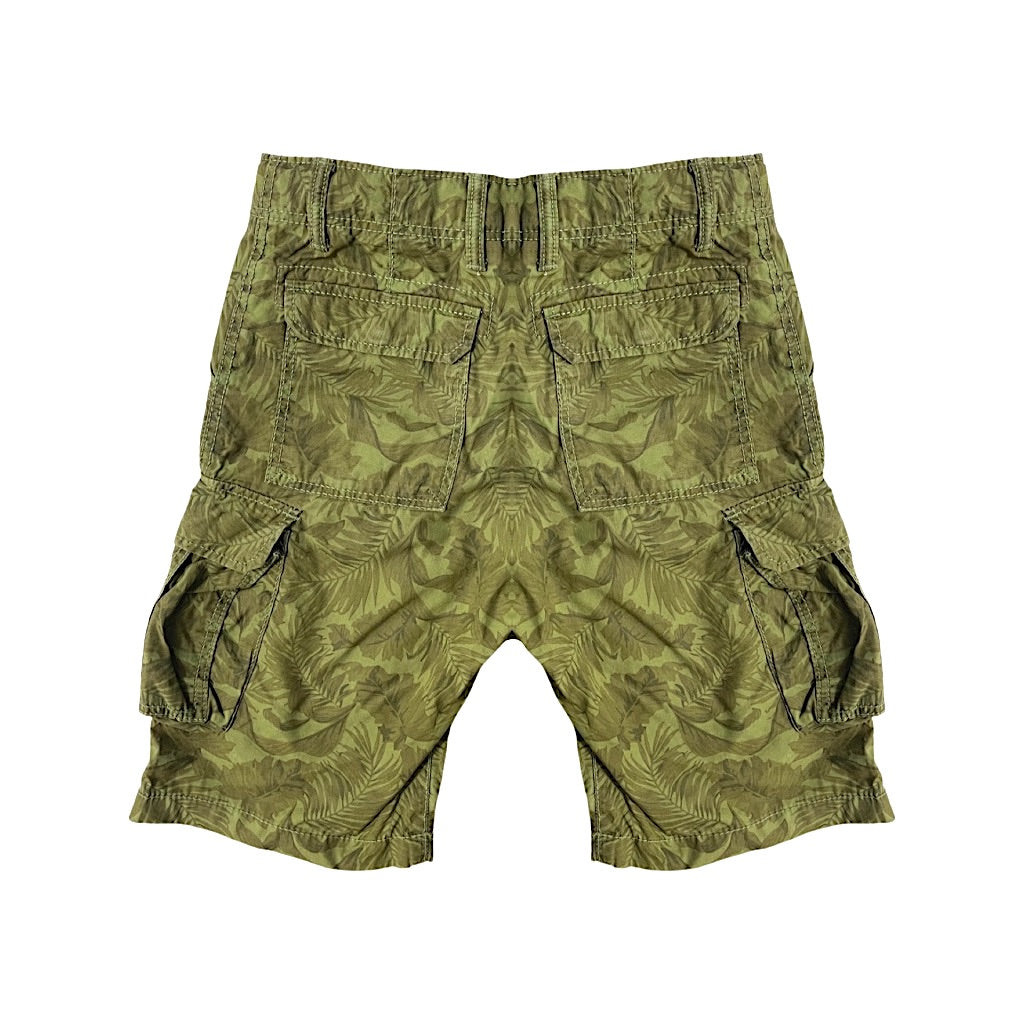 Zaļi kokvilnas šorti 128 "H&M" leafs