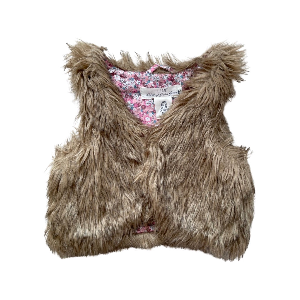 "H&M" pūkaina veste meitenēm 98