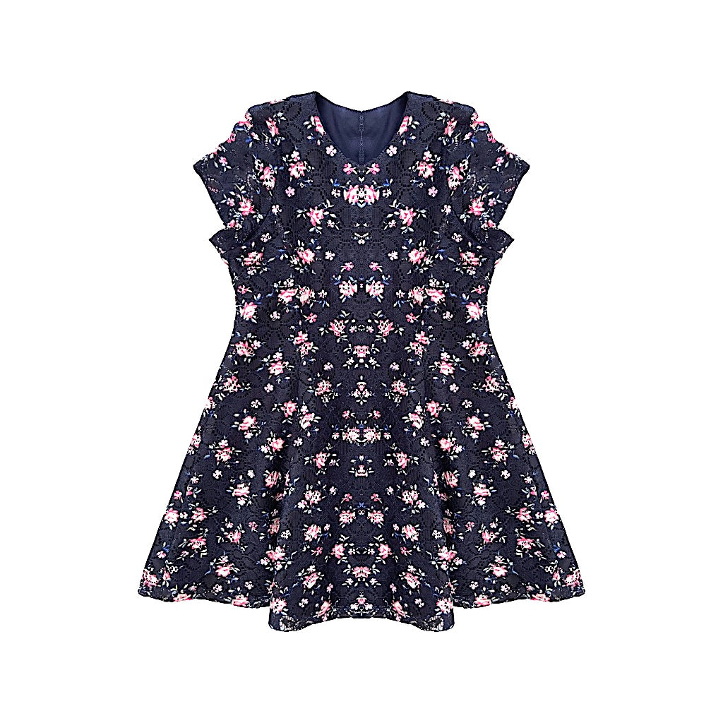 Puķaina kleitiņa meitenei 94 "Primark" navy
