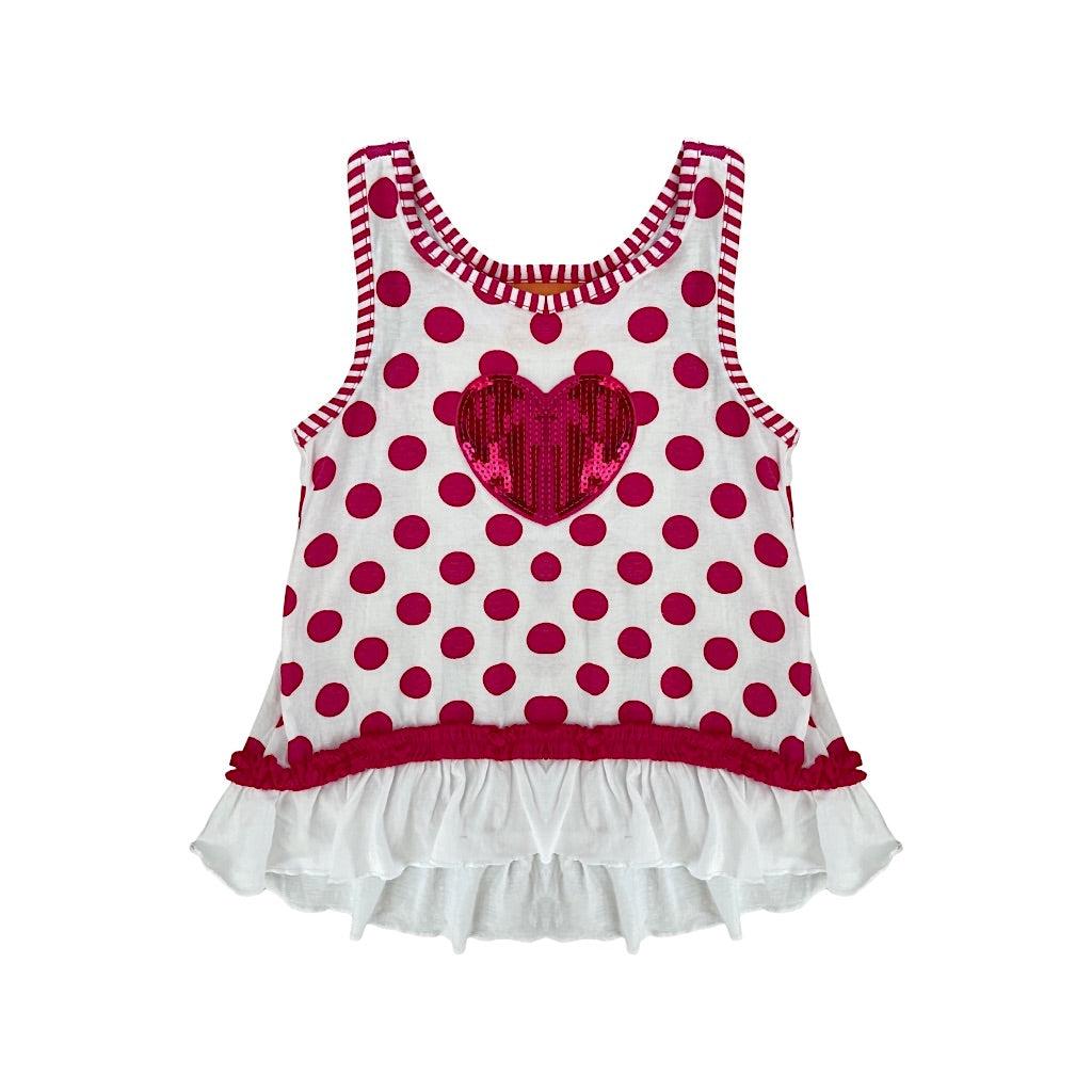 Meiteņu tops 98 "Pusblu" heart