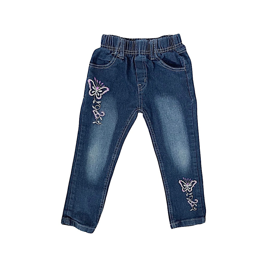 Džinsu legingi ar tauriņiem 104