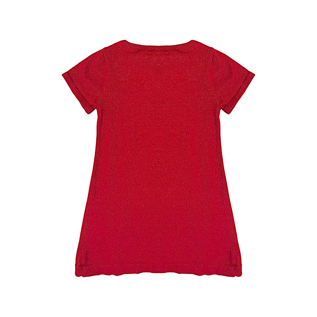 Sarkana, spīdīga kleitiņa 104 "H&M"
