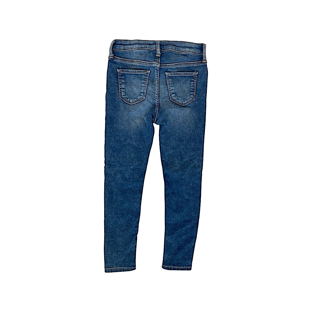 "H&M" zili džinsi, skinny soft 122