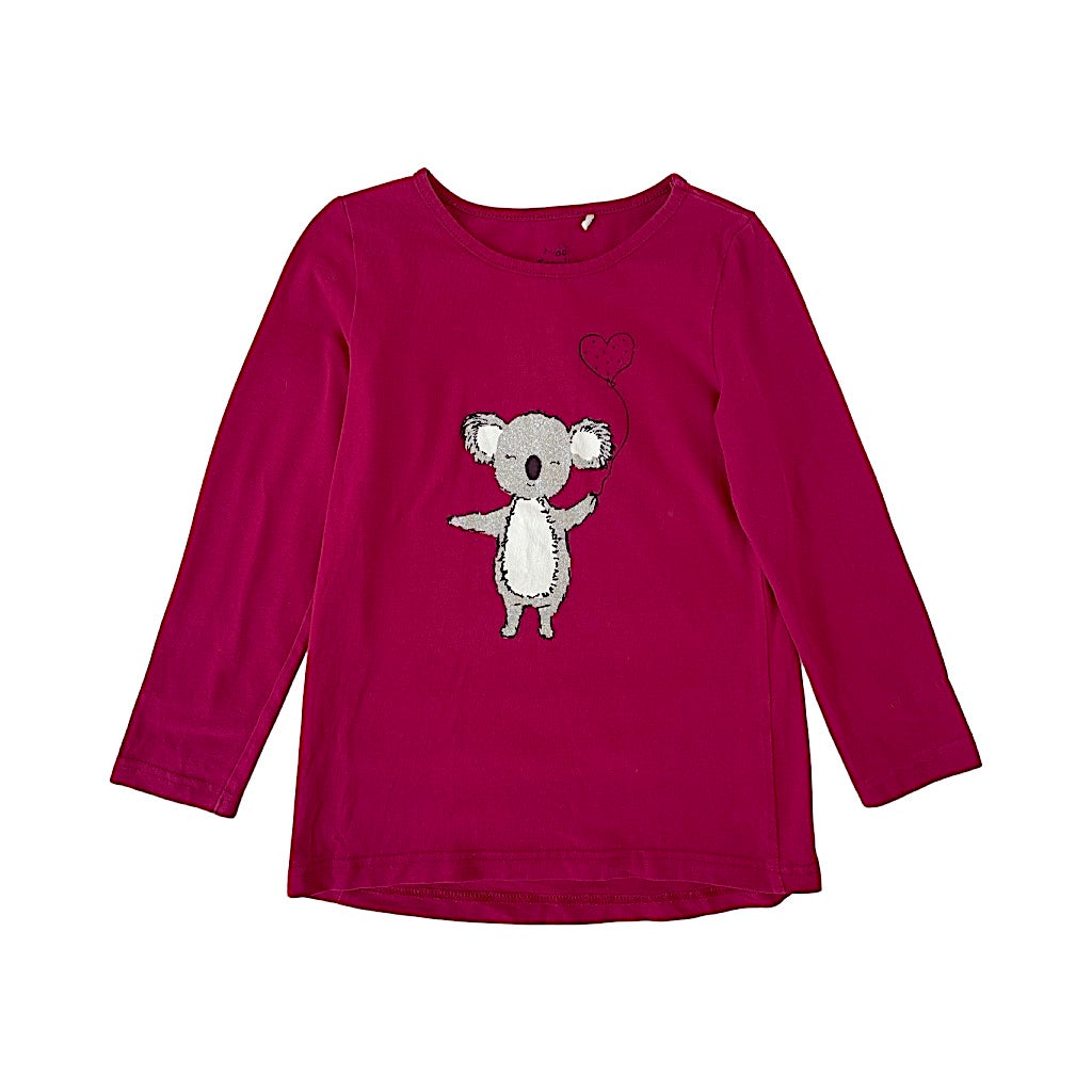 Burgundy tops ar spīdīgu pandu 110 "Topolino"