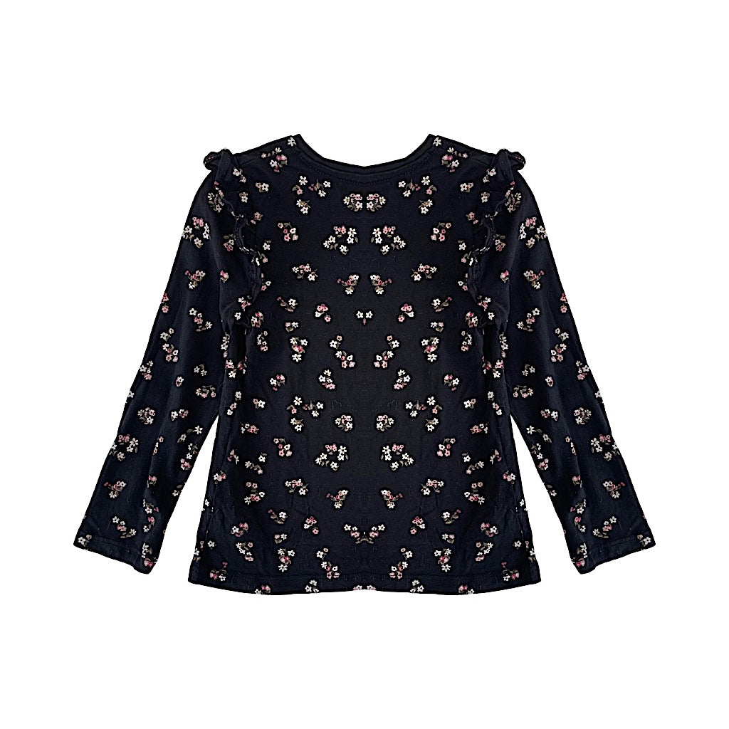 "C&A" melns tops ar ziediem 110