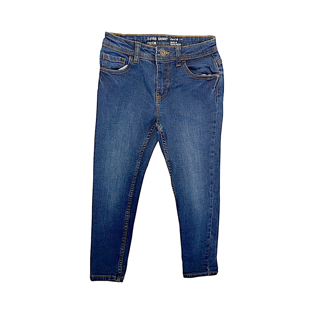 "Denim Co" zili džinsi puišiem 116 Skinny