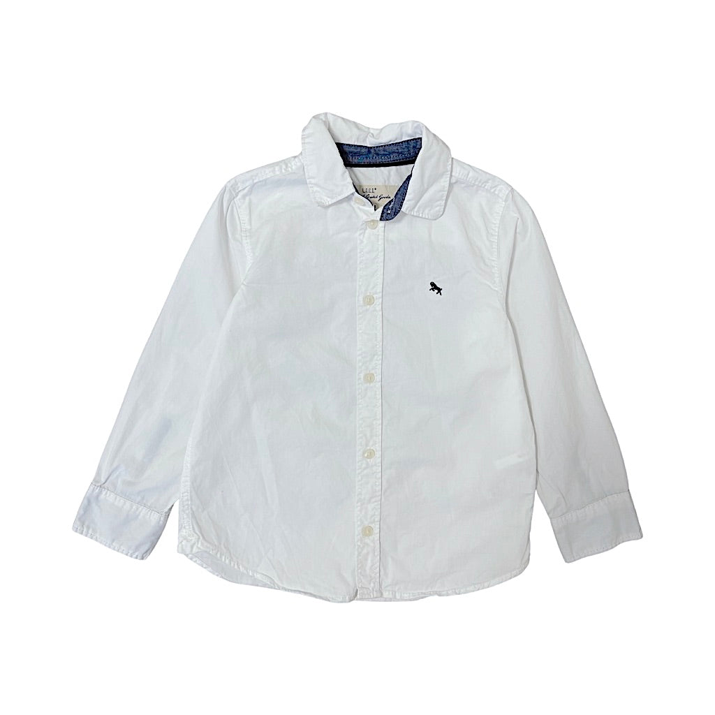 "H&M" balts kokvilnas krekls 110 logo
