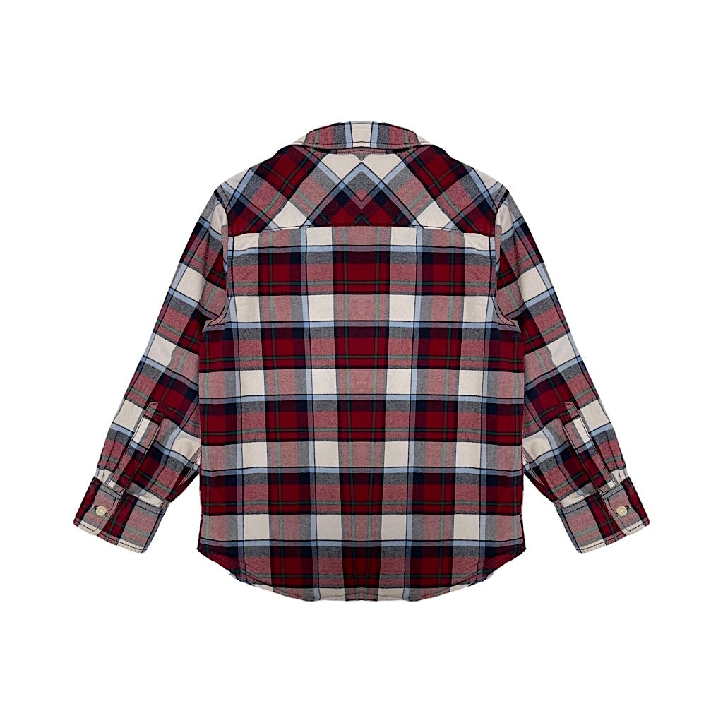 "H&M" silts, rūtains krekls puišiem 116
