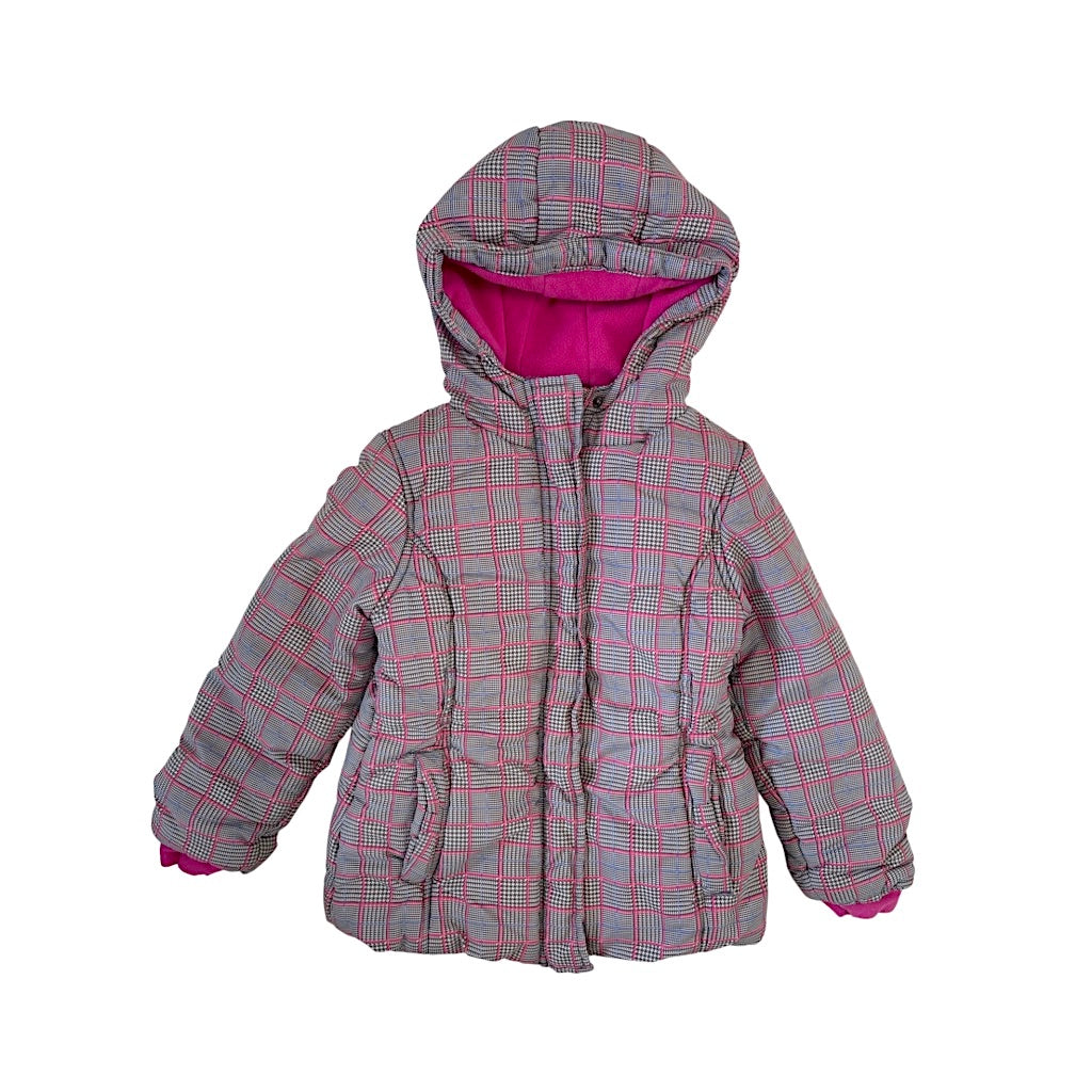 Bieza ziemas jaka ar kapuci 122 "Topolino" pink