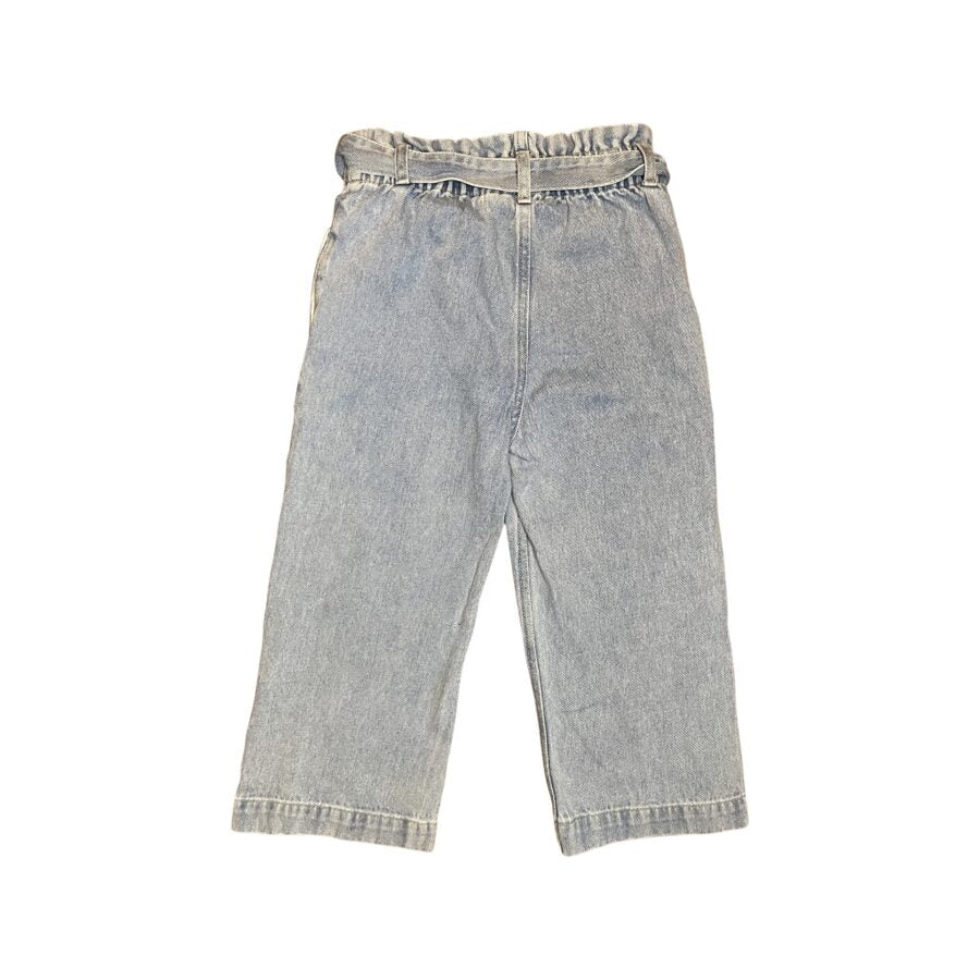 "H&M" gaiši džinsi wide legs 122