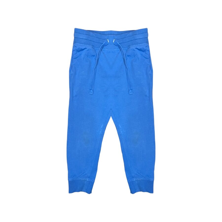 "H&M" zilas kokvilnas bikses blue lagoon 104