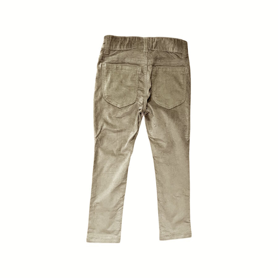 "DopoDopo" zaļas bikses straight velvet 116