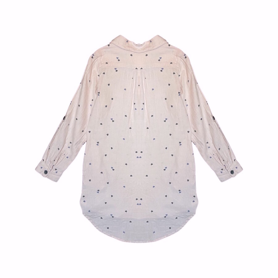 "H&M" krekla kleita peach hearts 110