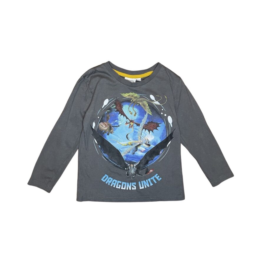 "Dream Works" pelēks krekls Dragons toothless 116