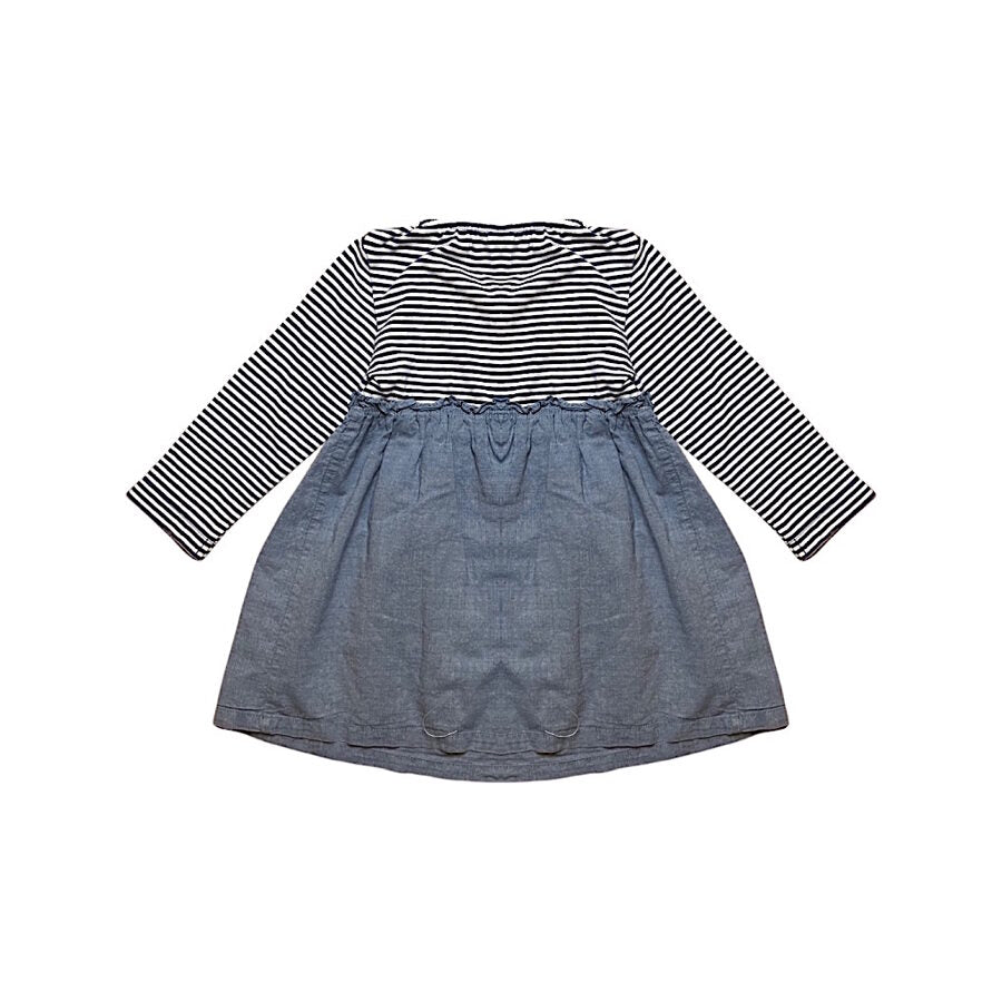 "H&M" kleitiņa blue stripes 74cm