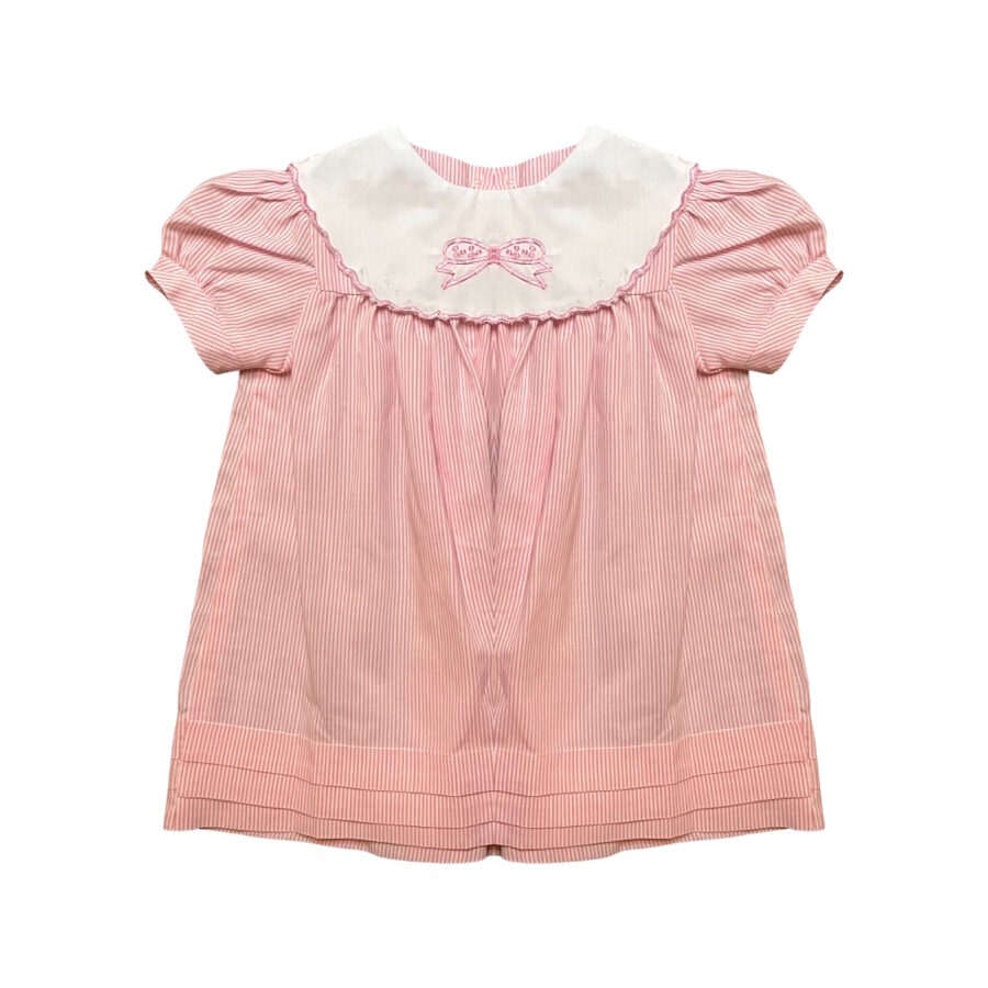 Svītraina kleitiņa pink bow lac 74cm