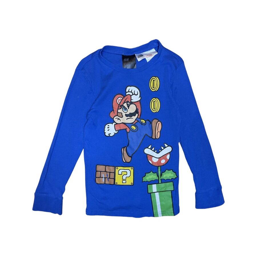"H&M" kokvilnas krekls Mario blue 116