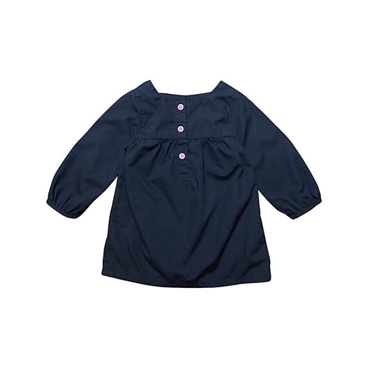 "Next" zila kleitiņa navy buttons 74cm