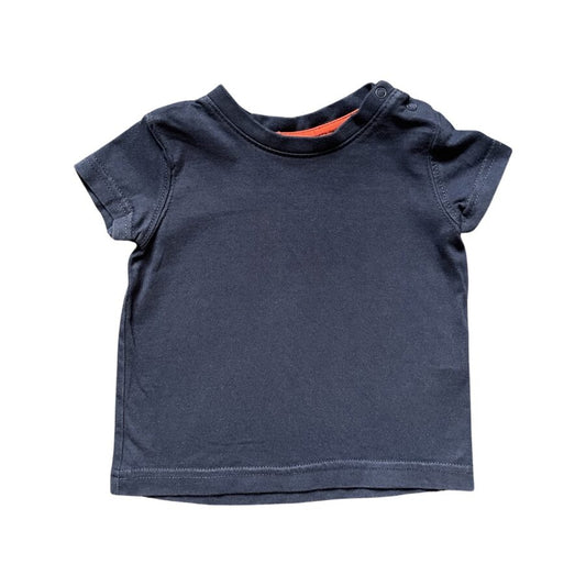 "Nutmeg" zils T-krekls button side 74cm