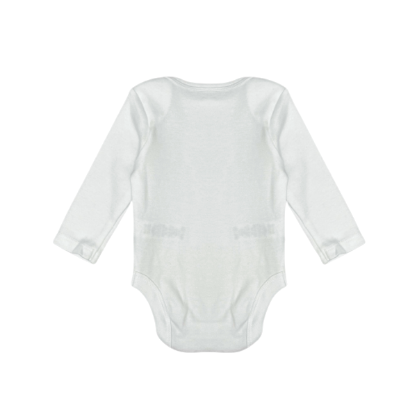 "M&Co" balts kokvilnas bodijs long sleeve plain 56cm