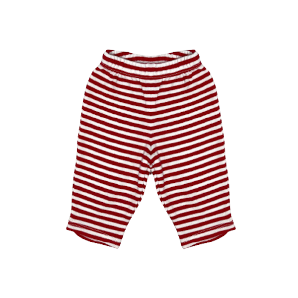 "The Little White Company" kokvilnas bikses red&white 56cm