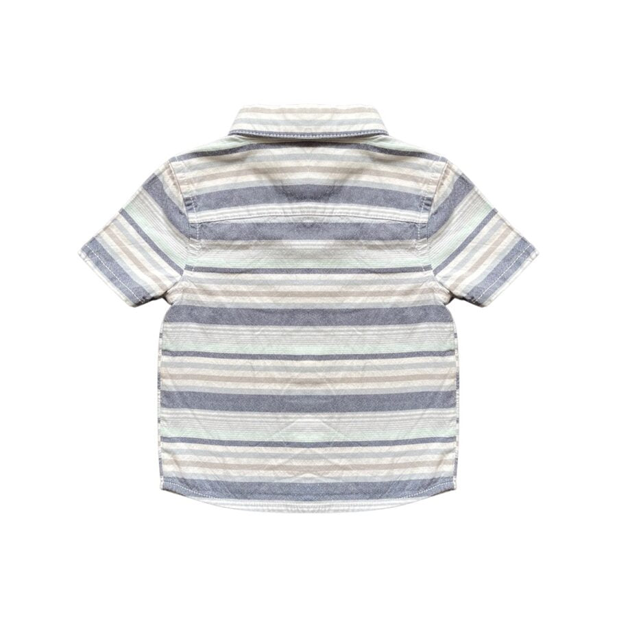 "Early Days" kokvilnas krekls Blue stripe pocket 74cm