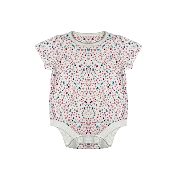 "Mothercare" bodijs short sleeve flowers 62cm