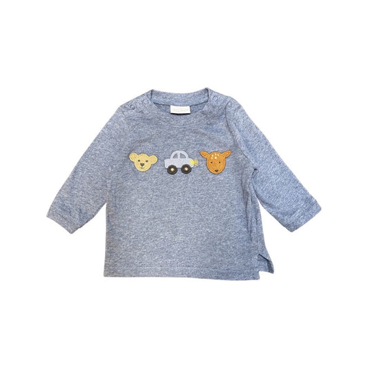 "Next" zils kokvilnas krekls animals 62cm