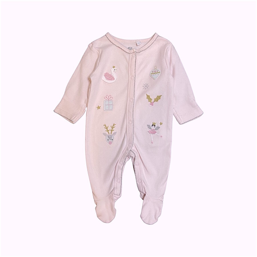 "Debenhams" rozā kokvilnas rāpulis Gold&Pink 62cm