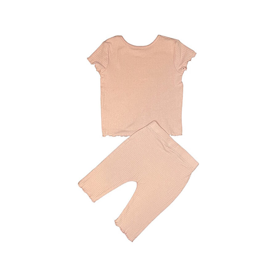 "George" rozā divdaļīgs kostīms short sleeve 62cm