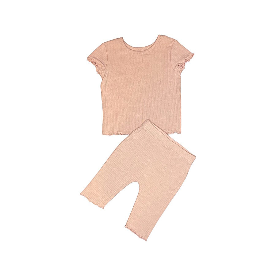 "George" rozā divdaļīgs kostīms short sleeve 62cm
