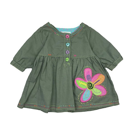 "Next" zaļa kleitiņa flower 86cm