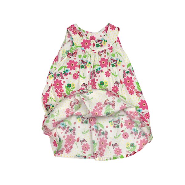 "H&M" kleita cream butterflies 86cm