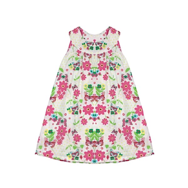 "H&M" kleita cream butterflies 86cm