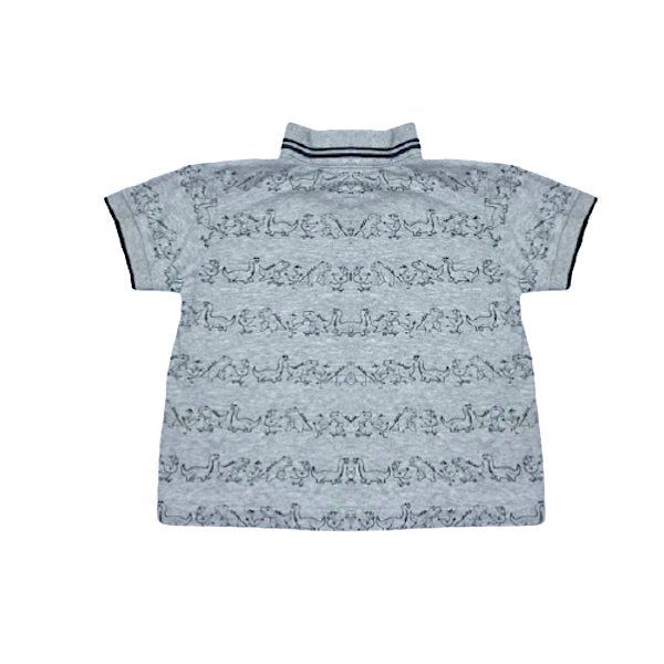 Pelēks polo krekls dinosaurs "George" 92cm