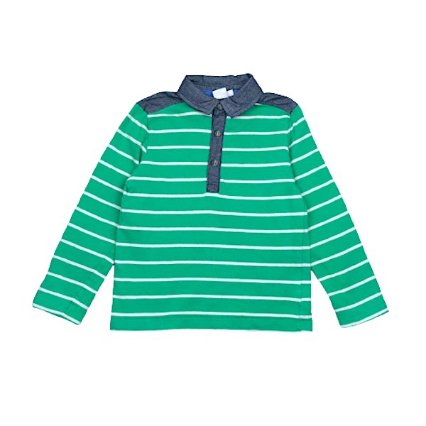 "Mini Club" zaļš krekls stripes 104cm