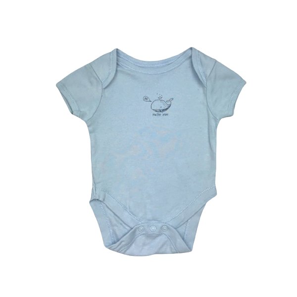 Zils bodijs whale "Primark" 62cm