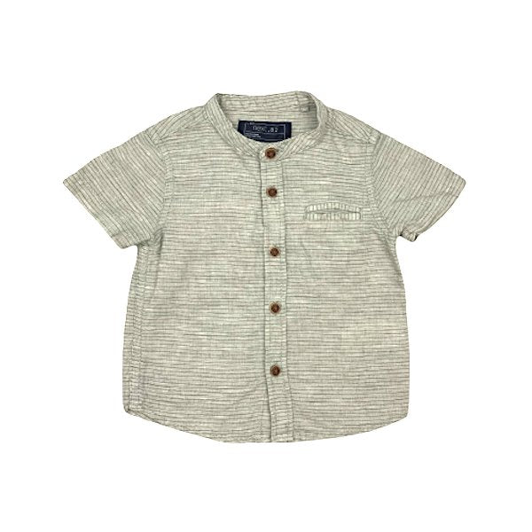 "Next" pelēks krekls stripe pocket 68cm