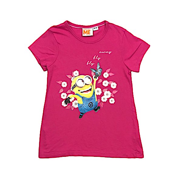 "Despicable Me" rozā T-krekls ar minionu